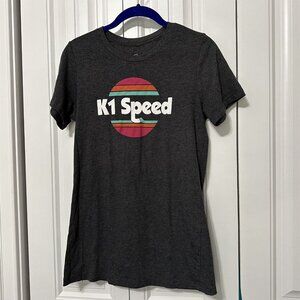 K1 Speed T Shirt Womens XL Gray Front Logo Short Sleeve